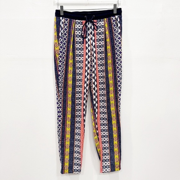 Anthropologie Sanctuary Colorful Printed Drawstring Lightweight Pants XS - Picture 1 of 7